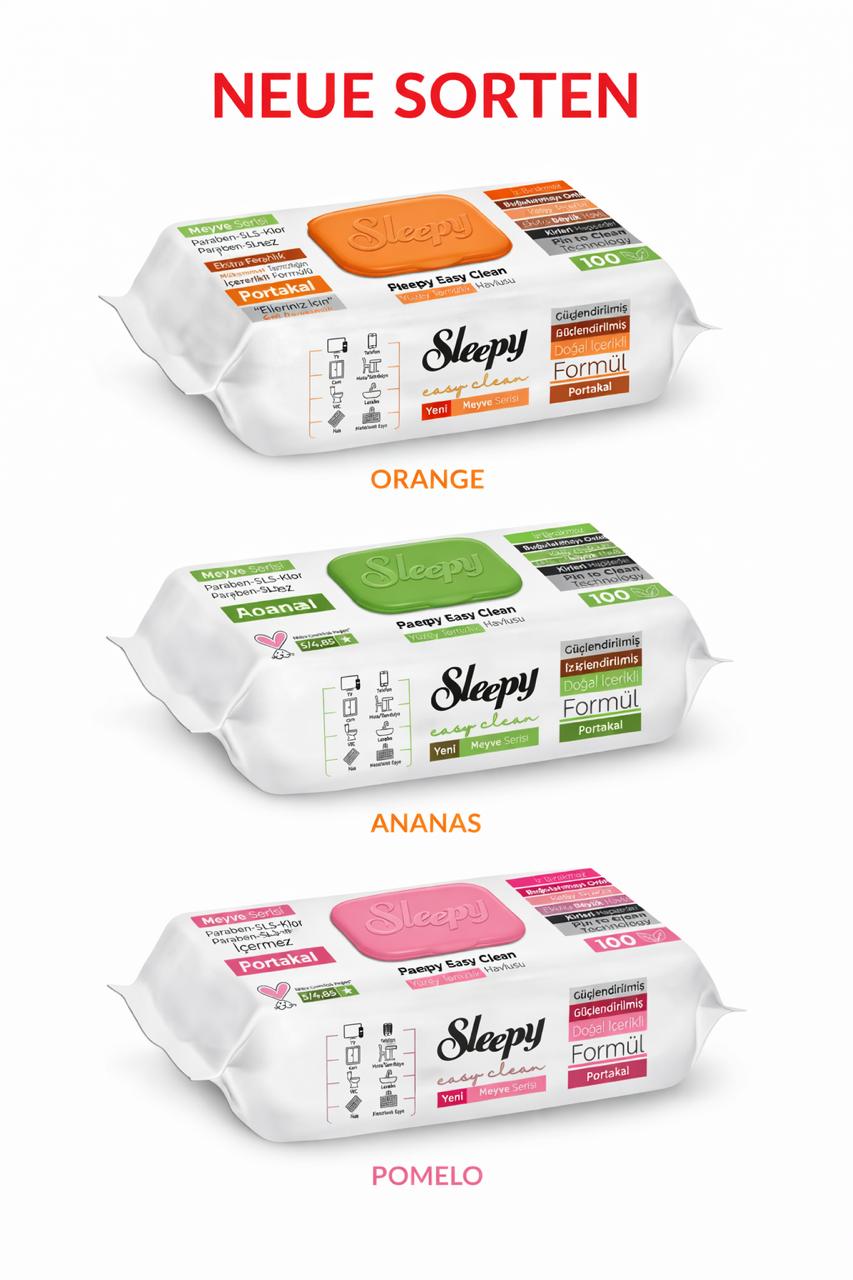 Sleepy Easy Clean  6x100 Orange Pomelo Ananas