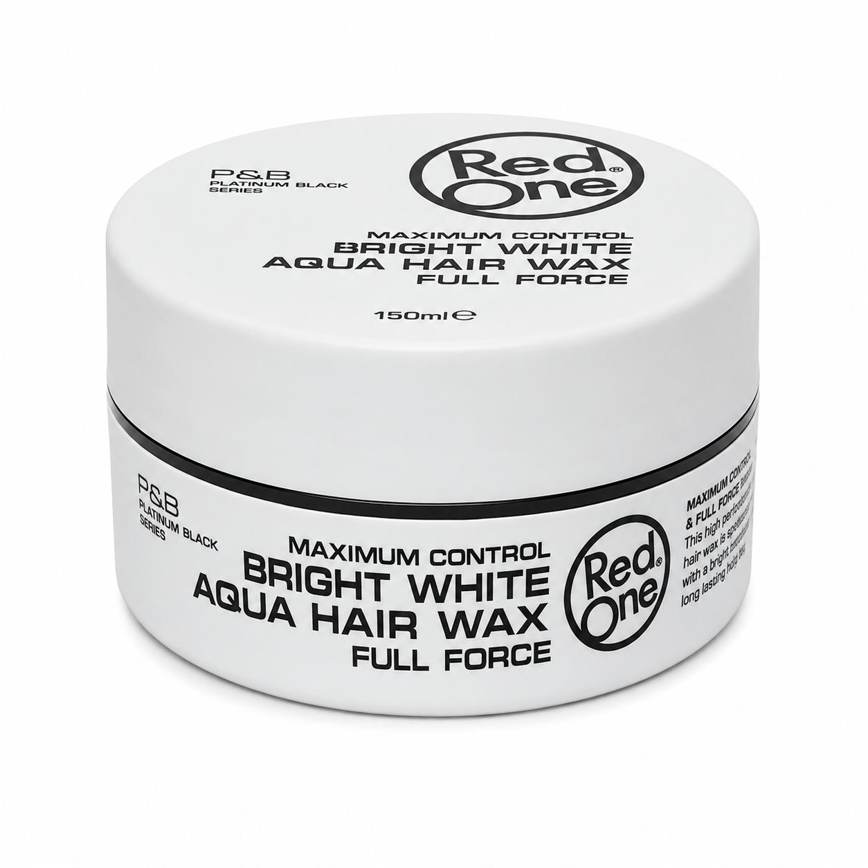 RedOne Hair Wax Mix Set 8x150ml – Aqua Gel Wax & Matte Hair Wax Styling Wachs Set für Männer, starker Halt, Glanz & Matt Finish, Friseur Haarwachs Vorteilspack mit Red, White, Blue, Quicksilver, Green, Black, Orange & Olive