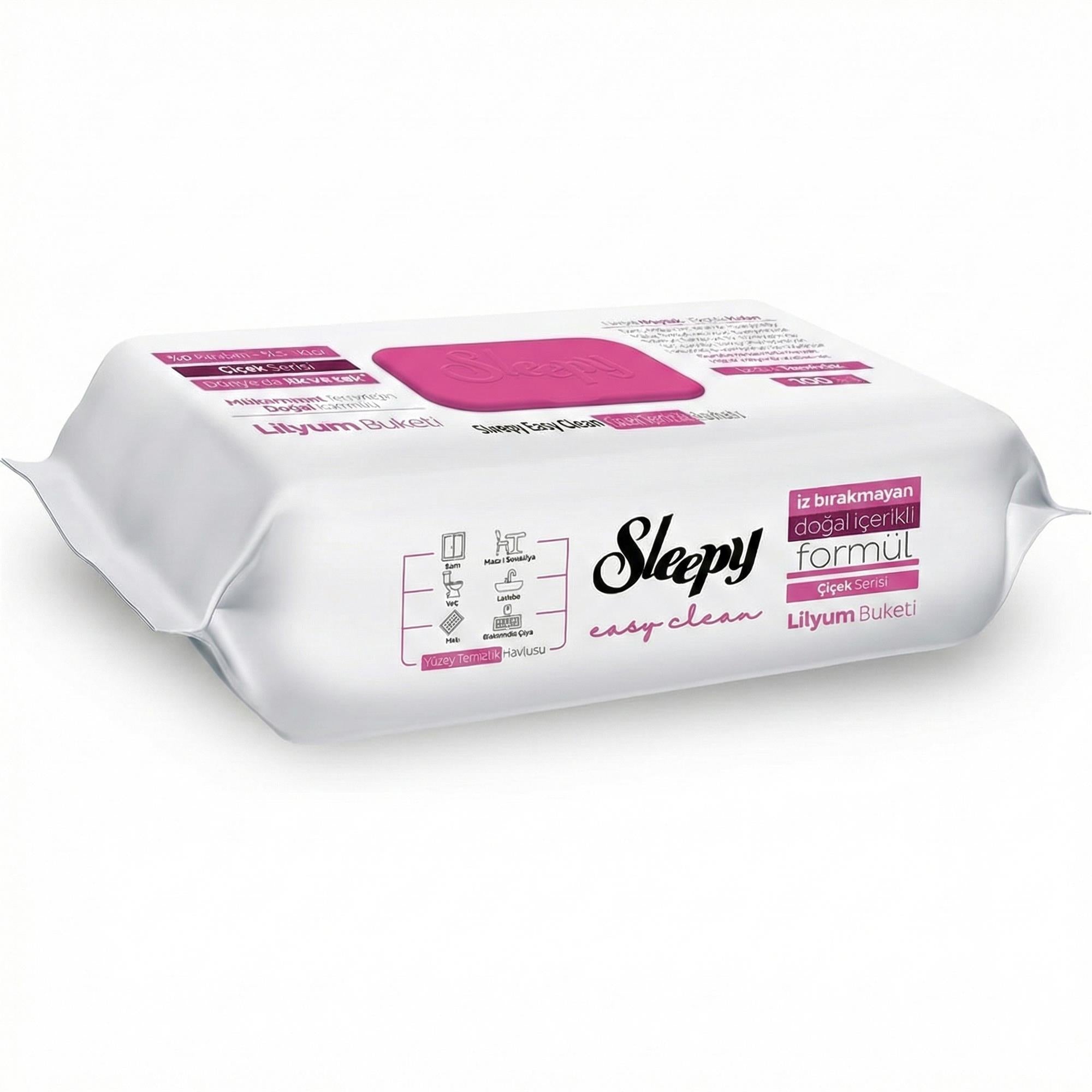 Sleepy Easy Clean Feuchttücher 2x Rot + 2x Pink + 2x Lila