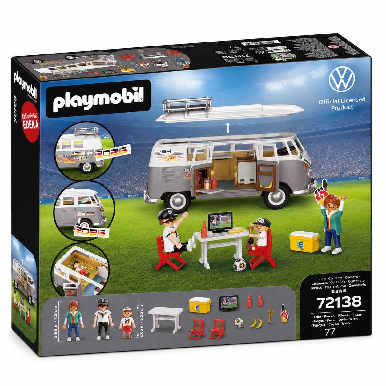 Playmobil 72138 - Volkswagen VW T1 Bus - Fan Edition Football World Cup 2026 - NEW