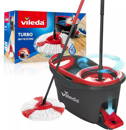 Vileda Turbo Wischmopp Set mit Eimer