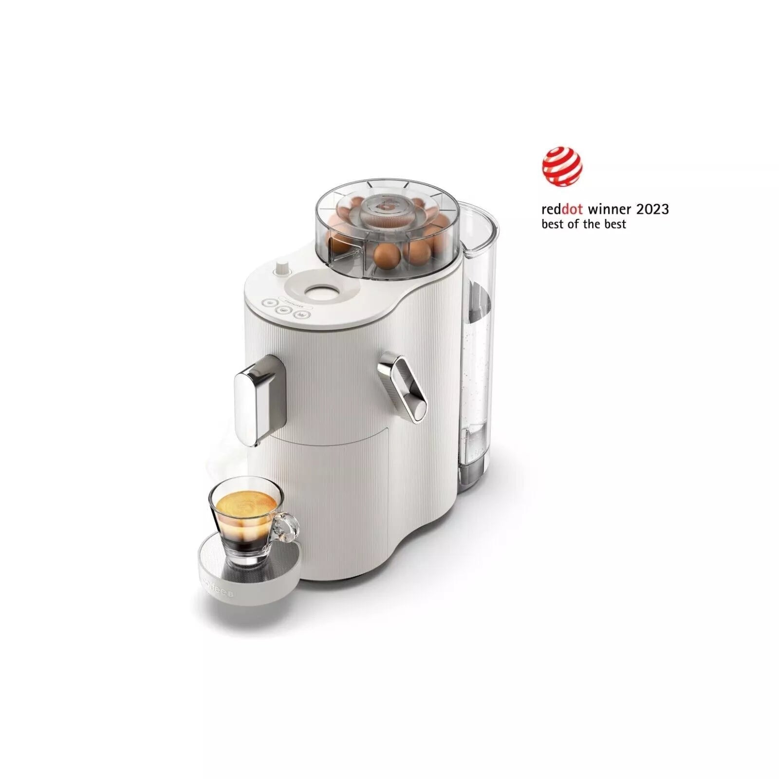 CoffeeB Kaffeemaschine Globe Weiß + 20€ Gutschein