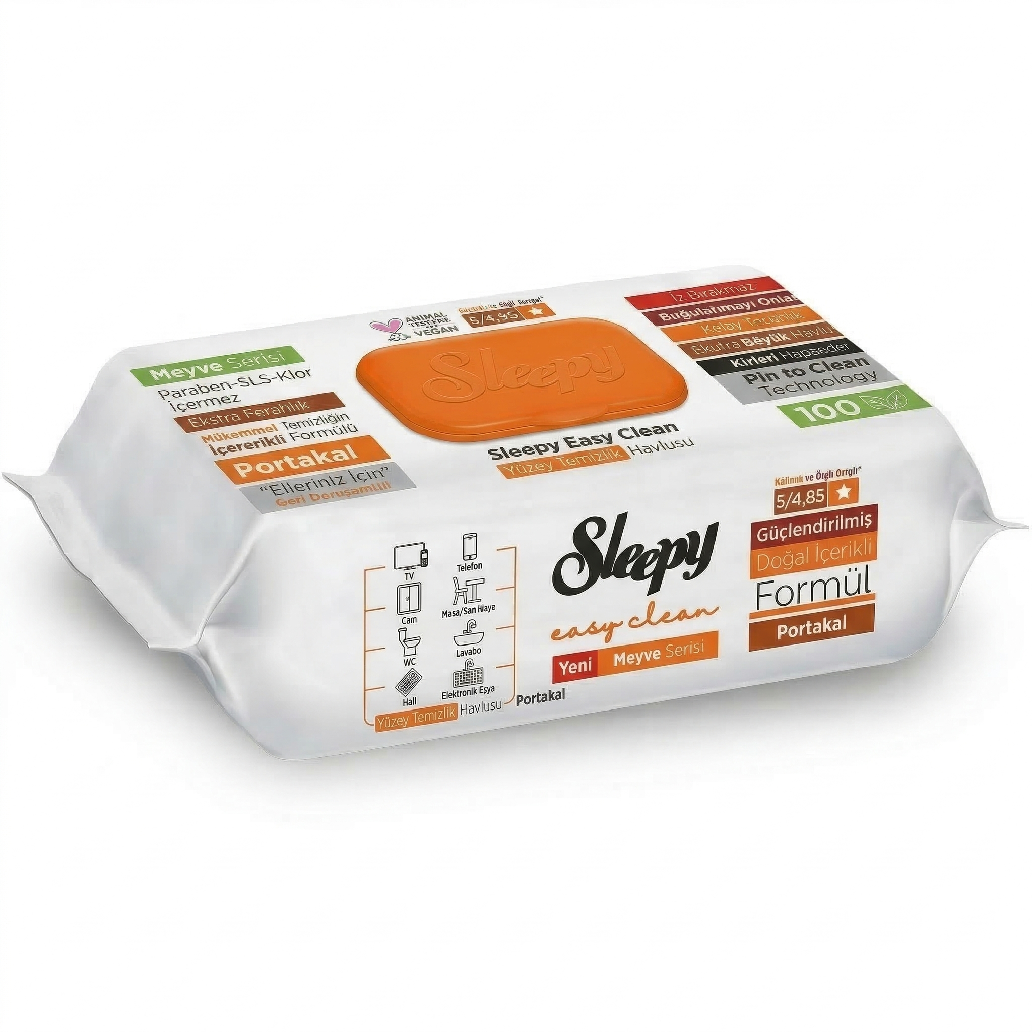 Sleepy Easy Clean MIXSET Neue Sorten Früchte 6x100