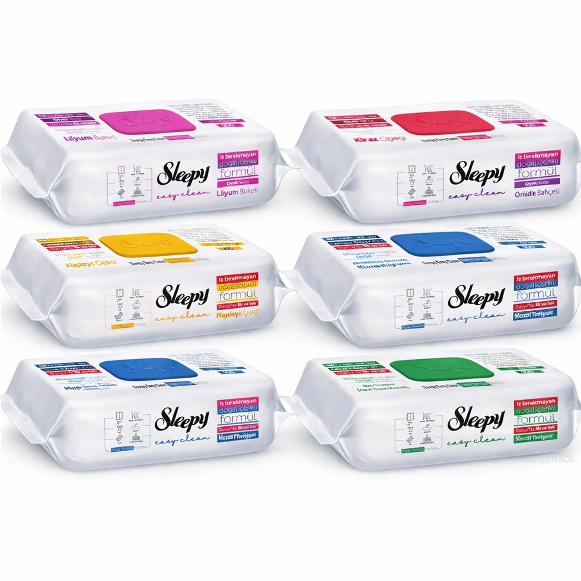 Sleepy Reinigungstücher Mix Set – 6 Farben & Düfte