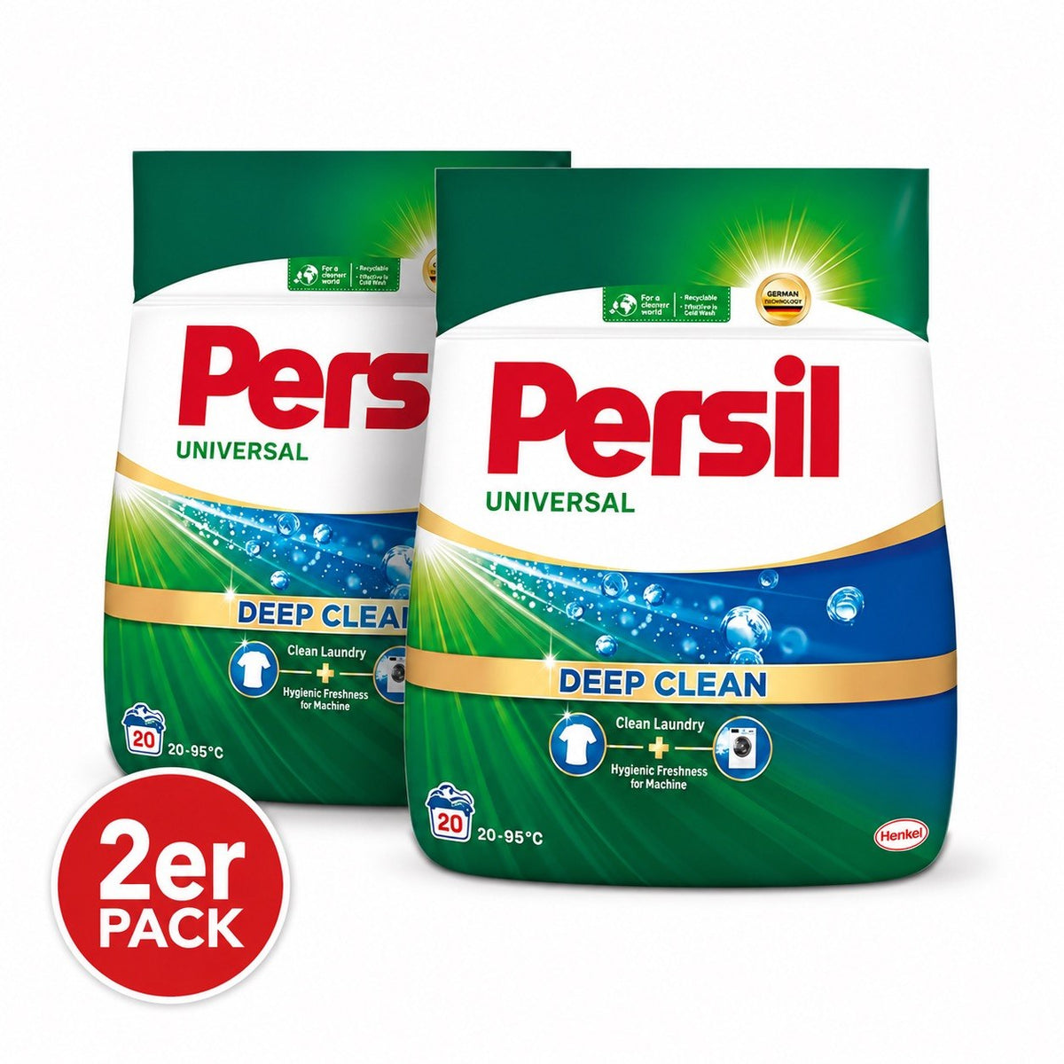 Persil Universal Waschpulver 1100 g 2er Pack – 2,2 kg Waschmittel Sparset